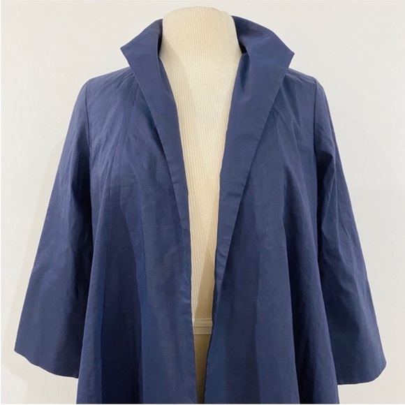 Eileen Fisher high collar flare hem jacket NWT - Picture 4 of 13